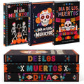 3 Pcs Day of the Dead Halloween Decor Books by Seeloowy