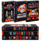 3 Pcs Day of the Dead Halloween Decor Books by Seeloowy