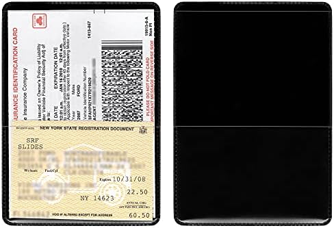 StoreSMART® - Black-Back Auto Insurance & ID Card Holders - 100 Pack - RFS20-BK100 by StoreSMART
