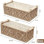 Boho Decor Basket for Toilelt Paper Storage Baskets for Organizing - Image 7