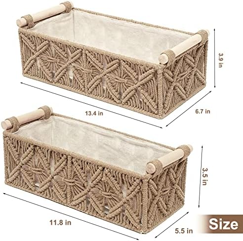 Boho Decor Basket for Toilelt Paper Storage Baskets for Organizing - Image 7