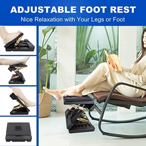 Ergonomic Under Desk Footrest & Leg Rest Stool with Massage Roller - Image 2