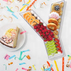 13.8" Extra Large Acrylic Letter Charcuterie Board Box, Reusable Fillable Letter Cake Candy Dish Display Serving Tray for Birthday Anniversary Party Decoration (Y) - Image 4