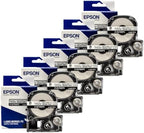 Epson LabelWorks 214STBWPX Heat Shrink Tube, Black on White, 14mm, 5-Pack by EpsonLABELWORKS