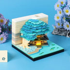 3D Memo Pad 260 Sheets Tree House Notepad with Light Kawaii Sticky Note Pad 3D Paper Carving Art Craftwork Omoshiroi Desk Decoration Pen Holder DIY High-Grade Creative Gift - Image 2