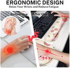 Arttown Keyboard Mouse Pad Set, 4 in 1 Desk Mat Set Strawberry Kawaii - Image 4