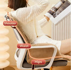 Office Chair Cushion for Desk,High Back Chair Cushion with Lumbar Support,Anti-Slip Chair Pad for Desk Chairs Gaming Chairs (Khaki) - Image 5