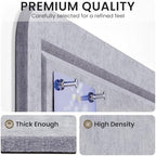 Large Bulletin Board, 35 X 24 Inches Felt Cork Board with 40 Pushpins, Foldable Felt Notice Pin Board Photo Display Board with Self-Adhesive Tape for Office Home School (Light Gray, 35x24 inch) - Image 4