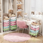 SYKIARIOL Rolling Cart with 6 Drawers,Craft Organizer and Storage,Colorful - Image 6