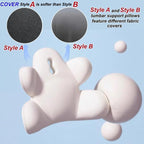 Lumbar Support Pillow for Office Chair, Back Support Pillow for Car, Chair - Image 3