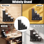Cable Zip Tie Storage Holder, Black, 10 x 9.5 Inch, 4 Pockets - Image 3
