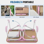 Zapuno Multi-Function Laptop Bed Table with Storage Drawer and Cup Holder, Lap Desk Stand Tray for Eating, Reading and Working - Image 5
