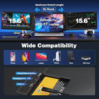 CIDETTY One Cable Connection Laptop Screen Extender Monitor Portable, Ultra Thin 15.6" 1080P FHD Triple Screen,Fit for 13-17" Laptop, Plug & Play Compatiable with Win/Mac/Chrome/Android - Image 5