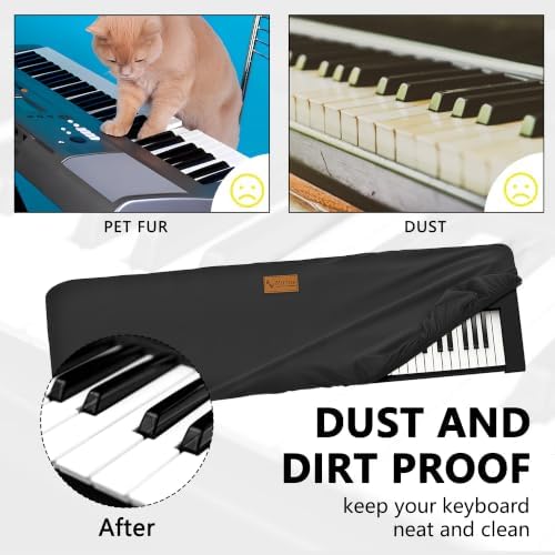 Musiin 88 Keys Piano Keyboard Cover Compatible with KRONOS 3,Roland FA-08 - Image 3
