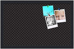 PinPix 22x14 inch Cork Bulletin Board. This Decorative Framed Pin Board Comes with Diamond Pattern in Black Design and Satin Black. Ideal for Home, Office Decor or School (PinPix-120) - Image 2