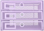 EXERZ Paper Sorter 3 Tier Drawers A4 / Multifunctional Desk Organiser/Letter Tray - Documents, Magazines, Notebooks and Letters - Light Purple - Image 6