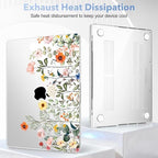 May Chen for 2026 MacBook Pro 14-inch M5 M4 M3 M2 M1 Pro/Max Chip, Release 2026 2025-2021, Model A3427 A3426 A3434 A3112 A3401 A3185, Plastic Hard Shell with Keyboard Cover, Spring Flowers - Image 4