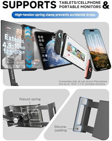 Portable Monitor Stand for 15.6'',17.3'', Tablet Stand Holder for iPad - Image 7