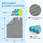FIXSMITH Shop Towels-800 Pack, Multi-Functional Shop Rags, 12 x 16 in Microfiber Cleaning Cloth, Highly Absorbent Cleaning Rags, Cleaning Towels for Car Kitchen Home Office - Image 3