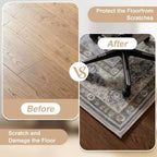 Office Chair Mat - for Hardwood Floors, Large Non-Slip Easy-Clean Floor Protection Blanket (Blue, “60 x 48in”) - Image 4