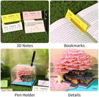 3D Time Piece Calendar, 2027 Desk Calendar With LED Light, 3d Tree Memo Pad Creative Desk Calendar, Christmas Gift for Colleague Friend, Desktop Decoration - Image 3