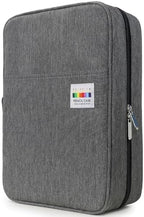 YOUSHARES Big Capacity Colored Pencil Case - 300 Slots large Pen Case Organizer with Multilayer Holder for Prismacolor Colored Pencils & Gel Pen (Grey) by YOUSHARES