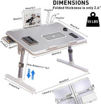 Laptop Desk for Bed, Adjustable Bed Table X-Large Laptop Bed Trays - Image 2