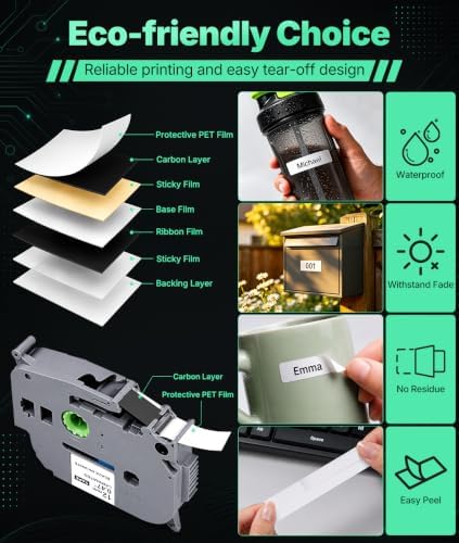 Rongta TH110 Handheld Label Maker Machine 12mm Laminated Labeler - Image 4