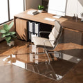 30"X48" Tempered Glass-Glass Chair Mat, Heavy Duty Hard Floor Mat by EASLY