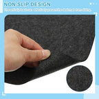 PATIKIL 47.2" x 23.6" Large Felt Desk Pad Protector, Non-Slip Desk Mat Full Table Mouse Pad Keyboard Mats for Laptop Computer Writing Desk Table Gaming Home, Dark Gray - Image 4