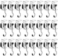 24PCS Adjustable Purse Hook, Heavy-Duty Metal Clamp Hook for Table and Desk, Tool-Free Under Desk Hanger Holds Up to 22lbs for Office Home Dorm Kitchen by Unknown
