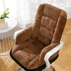 Desk Chair Cushion Office Chair Pad with High Back Support Seat Cushion with Non-Slip Bottom for Office Car Home Dining Room Kitchen by Gujuja