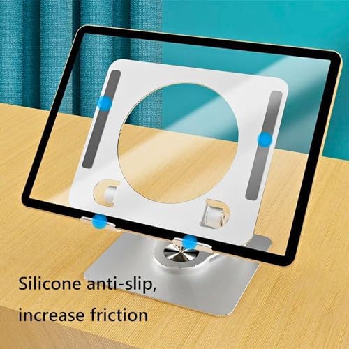 Wireless City Universal Tablet Stand for iPad with 360 Rotating Base, Foldable Adjustable Holder for Drawing, Compatible with iPad (6-13In) Pro/Air/Mini and More (Gray) - Image 7