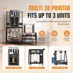 3D Printer Stand with Filament Storage Rack, Power Outlet, Spool Holder - Image 6