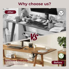 Desk Extender Tray, 16"×12" Clamp-On Arm Rest Shelf, 90° Foldable Computer Elbow Support for Office Home, Space-Saving Keyboard Mouse Tray (Vintage Burnt Color) - Image 3