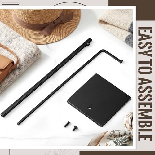 Wenqik 6 Pcs Purse Hanger Rack Showing Bags, Handbag Display Stand, for Purses and Wreath, Adjustable Hook Stand for Tabletop, Closet, Desk, and Retail Use for Vendors, Black - Image 3