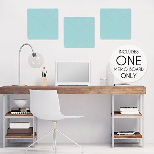 Turquoise Blue Fabric Memory/Memo Photo Bulletin Board by Sweet Jojo Designs - Image 2