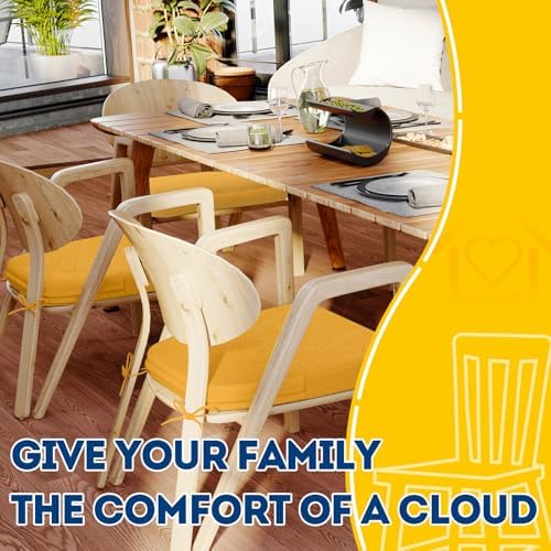 AAAAAcessories Chair Cushions for Dining Chairs, 17 x 16 x 2 in, Set of 2 - Image 6