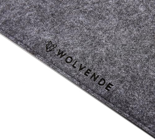 Premium Felt Desk Mat | Medium 12" x 36" | Multifunctional Desk Pad for Home Office | Mid Gray - Image 4
