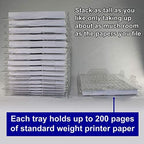 File Organizers - Letter Size, Stackable Trays for Desk - for Office Files, Mail, Documents - 48 Pack - Image 6