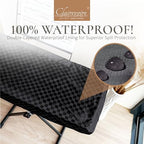 Clairevoire Digital Piano Cover, Piano Keyboard Covers -Protective for Roland Piano Covers FP Series, Durable and Waterproof Piano Keyboard Dust Cover, Piano Keyboard Case -Roland FP-90X Ebony Black - Image 5