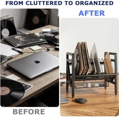 Vertical Laptop Stand, Laptop Storage Rack - Image 6