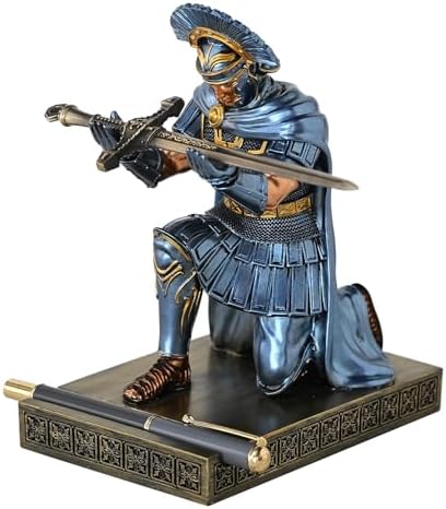 Centurion Cloak Warrior Pen Holder Phone Stand for Desktop Blue - Image 5