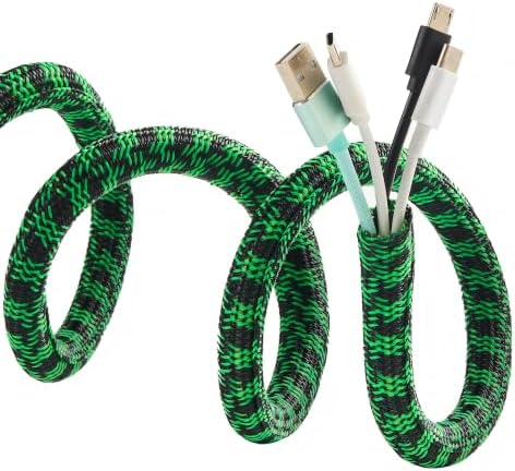 Cable Sleeve 1/2 Inch x 50FT Self-Wrapping Wire Loom by QCSIW