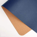 Ruby Lil Natural Cork & Leather Office Desk Mat, Dual Use Desk Matt for Desktop,Ultra Thin Waterproof PU Leather Mouse Pad,Working for Home Accessories,Navy,47"x 24" by RubyLil