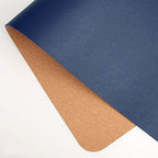 Ruby Lil Natural Cork & Leather Office Desk Mat, Dual Use Desk Matt for Desktop,Ultra Thin Waterproof PU Leather Mouse Pad,Working for Home Accessories,Navy,47"x 24" by RubyLil
