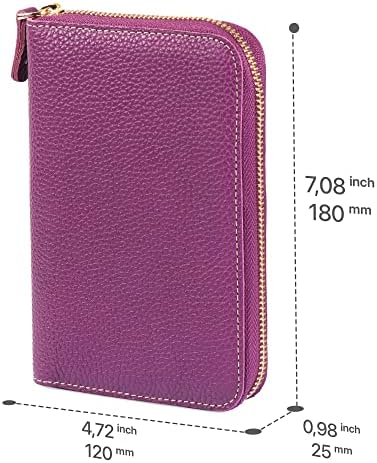 Londo Genuine Leather Padfolio – Portfolio Folder with Pencil Holder, Notepad & Zipper Closure for Business, Office & Travel - Image 2
