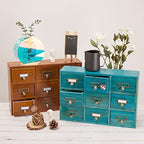 Apothecary Drawers Apothecary Cabinet with Drawers, Blue - Image 6