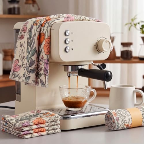 36 Pack Reusable Kitchen Cloths Cotton Towel, Cute Wildflower - Image 3