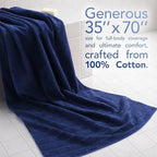 American Soft Linen 100% Cotton Luxury Turkish Towels, 35x70 XL Bath Sheet - Image 2